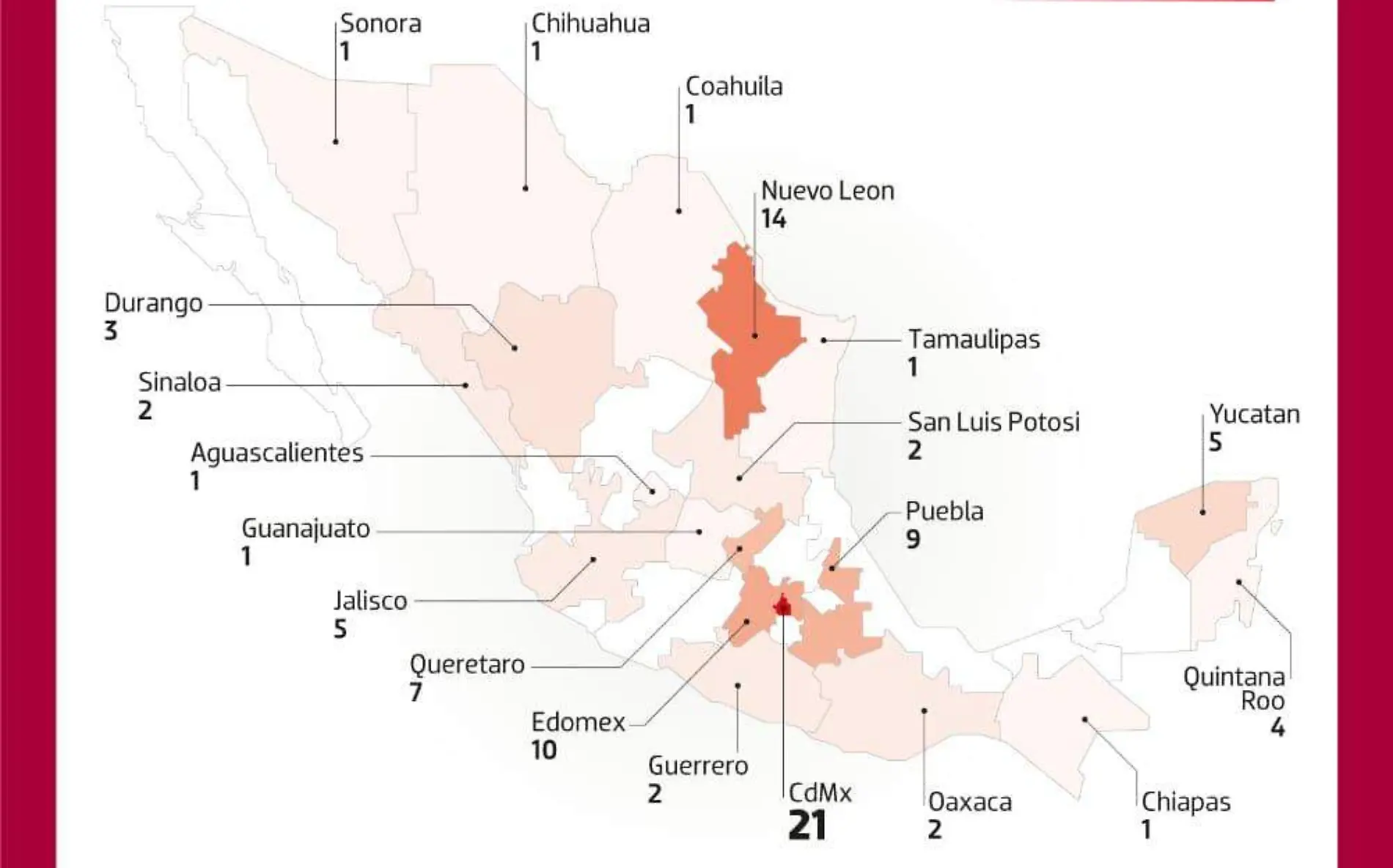 mapa coronavirus 17 marzo